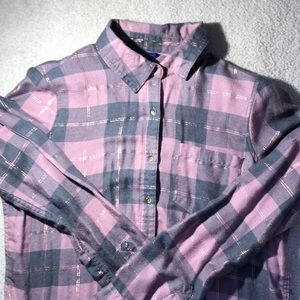 Cute pink and great sparkle flannel
